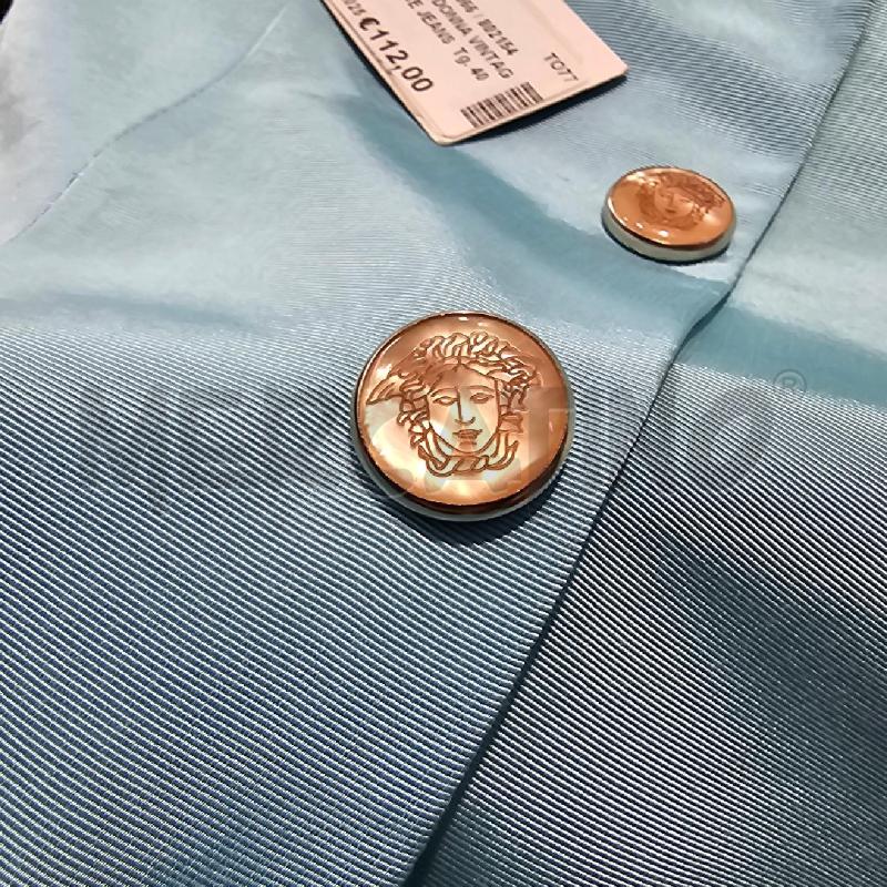 COMPLETO DONNA VINTAGE  VERSACE JEANS COUTURE AZZURRO GIACCA GONNA | Mercatino dell'Usato Chivasso 4