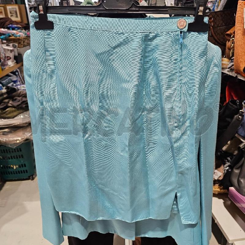 COMPLETO DONNA VINTAGE  VERSACE JEANS COUTURE AZZURRO GIACCA GONNA | Mercatino dell'Usato Chivasso 5