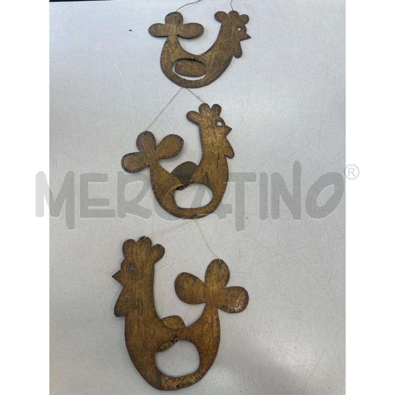 DECORAZIONE GALLO PORTOGHESE OTTONATO  | Mercatino dell'Usato Chivasso 1