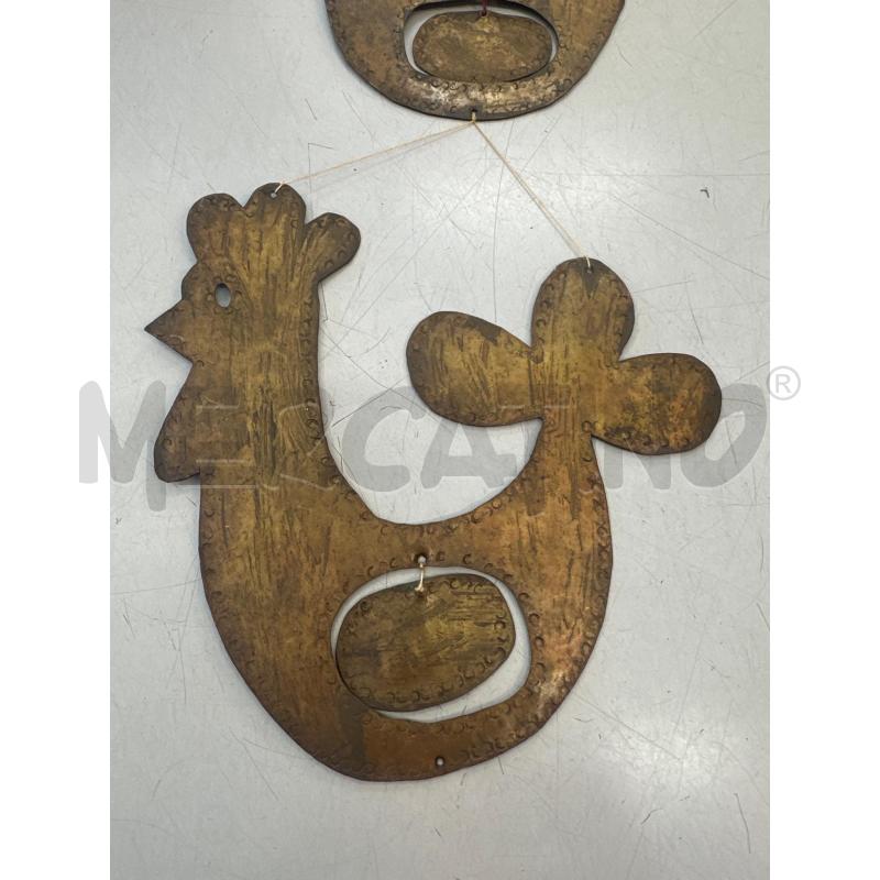 DECORAZIONE GALLO PORTOGHESE OTTONATO  | Mercatino dell'Usato Chivasso 2