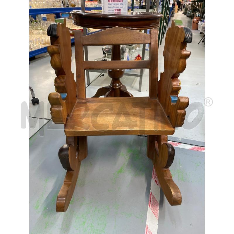 DONDOLINO IN LEGNO PINOCCHIO ARTIGIANALE | Mercatino dell'Usato Chivasso 1