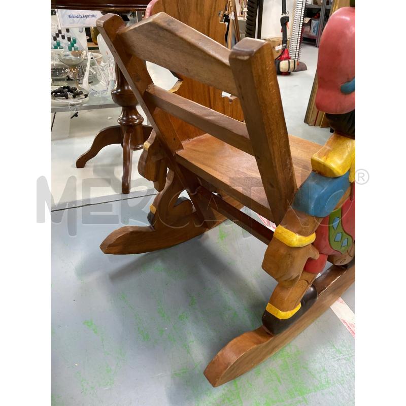 DONDOLINO IN LEGNO PINOCCHIO ARTIGIANALE | Mercatino dell'Usato Chivasso 3