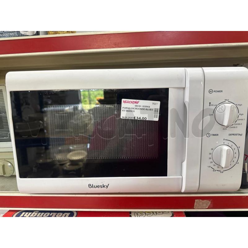 FORNO MICROONDE BLUESKY BIANCO | Mercatino dell'Usato Chivasso 1