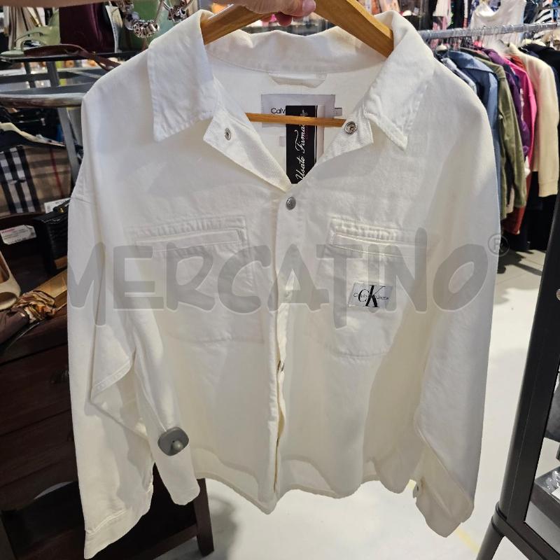 GIACCA UOMO BIANCO CALVIN KLEIN MANCA UN BOTTONE | Mercatino dell'Usato Chivasso 1