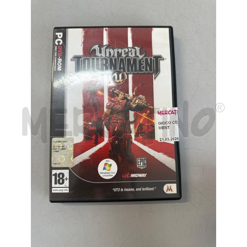 GIOCO CD UNREAL TURNAMENT  | Mercatino dell'Usato Chivasso 1