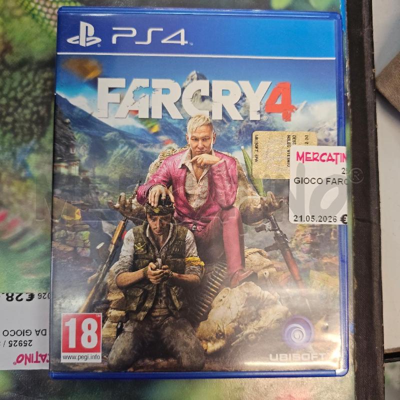 GIOCO FARCRY4 PS4 | Mercatino dell'Usato Chivasso 1