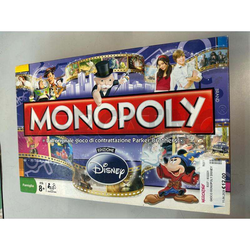 GIOCO MONOPOLY DISNEY | Mercatino dell'Usato Chivasso 1