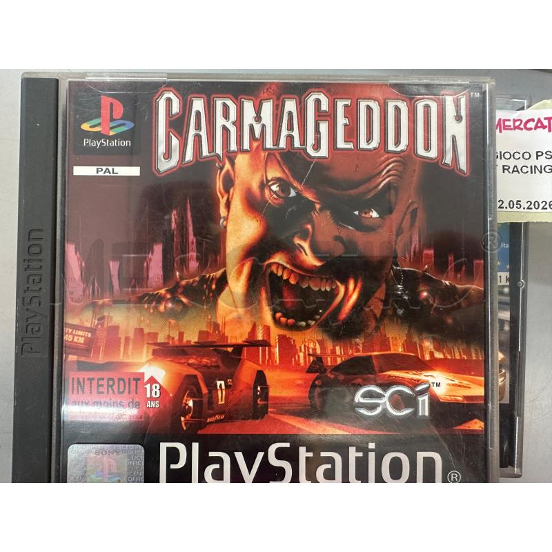 GIOCO PS1 CARMAGEDDON CON LIBRETTO OTTIMO STATO | Mercatino dell'Usato Chivasso 1