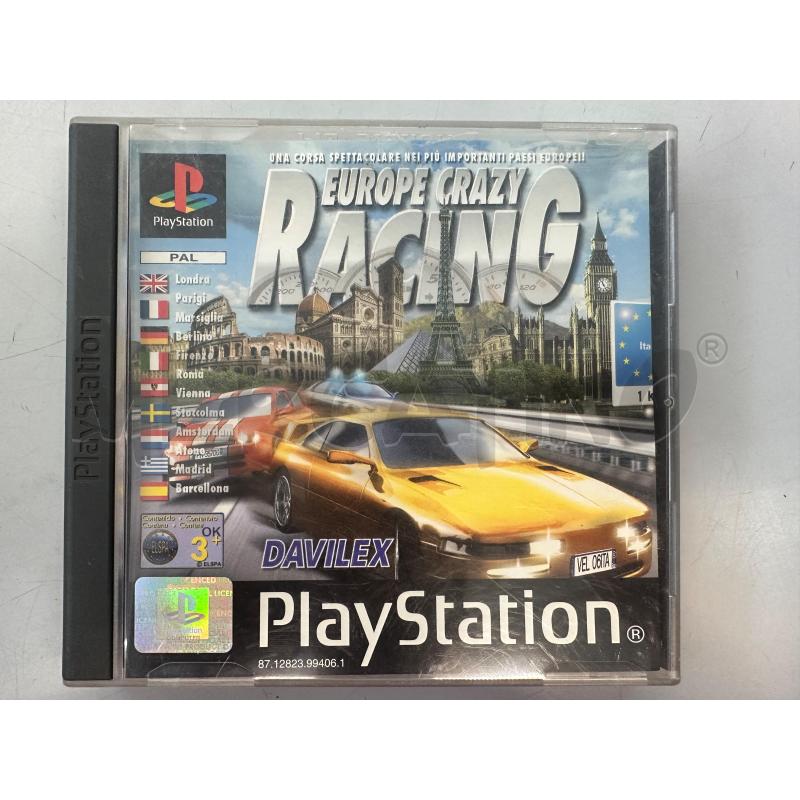 GIOCO PS1 EUROPE CRAZY RACING CON LIBRETTO OTTIME CONDIZIONI  | Mercatino dell'Usato Chivasso 1