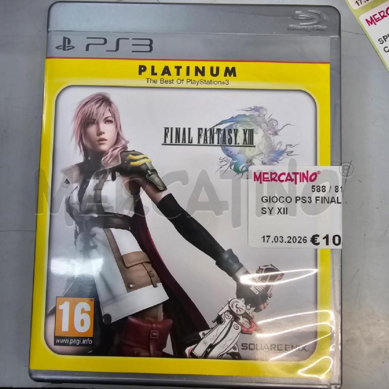 GIOCO PS3 FINAL FANTASY XII | Mercatino dell'Usato Chivasso 1