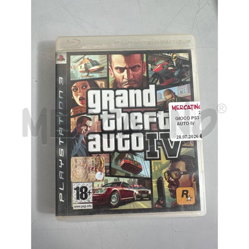 GIOCO PS3 GRAND THEFT AUTO IV  | Mercatino dell'Usato Chivasso 1