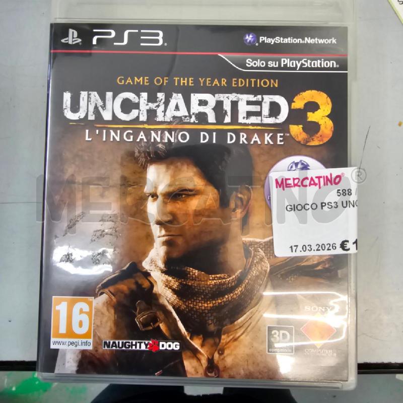 GIOCO PS3 UNCHARTED 3 | Mercatino dell'Usato Chivasso 1