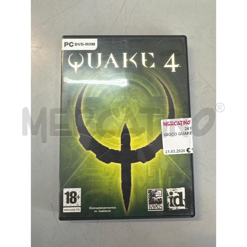 GIOCO QUAKE 4  | Mercatino dell'Usato Chivasso 1