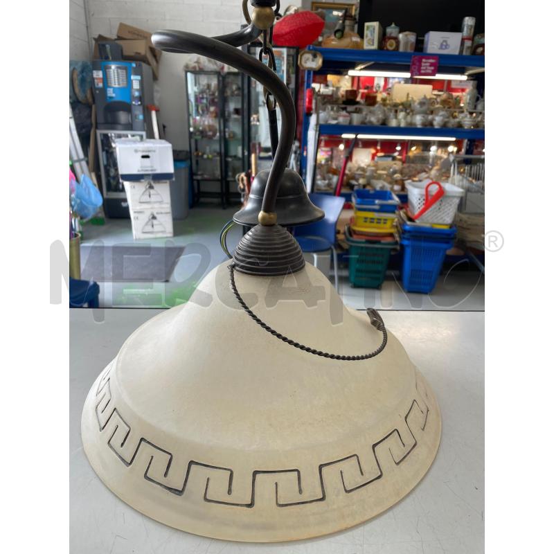 LAMPADARIO A CAMPANA SINGOLO E FERRO BATTUTO  | Mercatino dell'Usato Chivasso 1