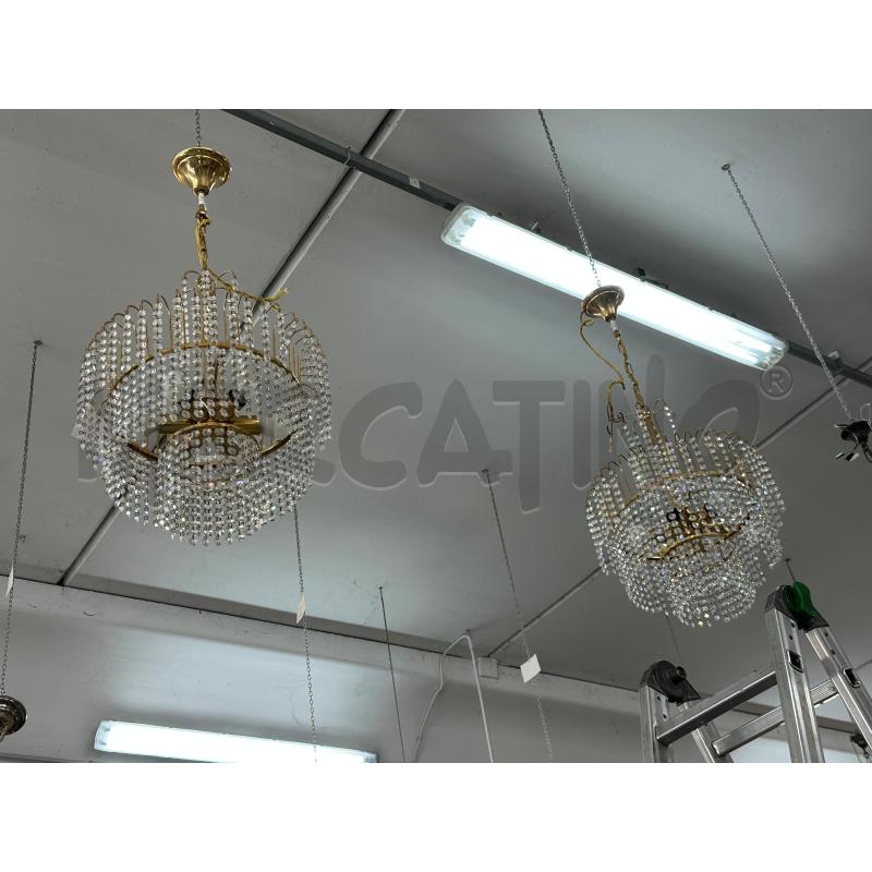 LAMPADARIO A GOCCIA CRISTAL SWAROVSKI CAD 1 DISP 2 | Mercatino dell'Usato Chivasso 1