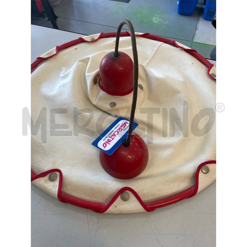 LAMPADARIO A SOSPENSIONE ROSSO METALLO BIANCO | Mercatino dell'Usato Chivasso 1