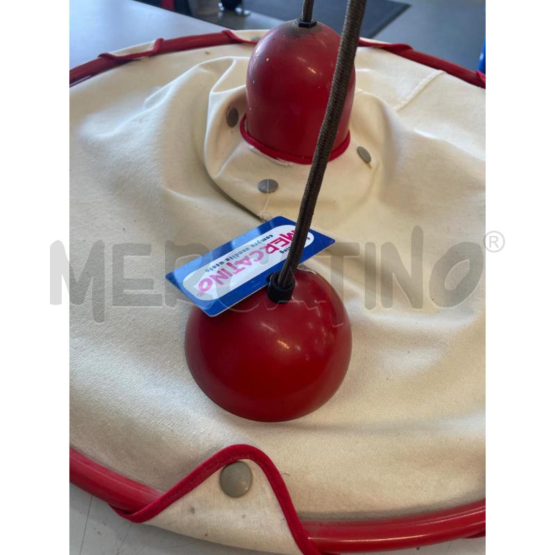 LAMPADARIO A SOSPENSIONE ROSSO METALLO BIANCO | Mercatino dell'Usato Chivasso 2