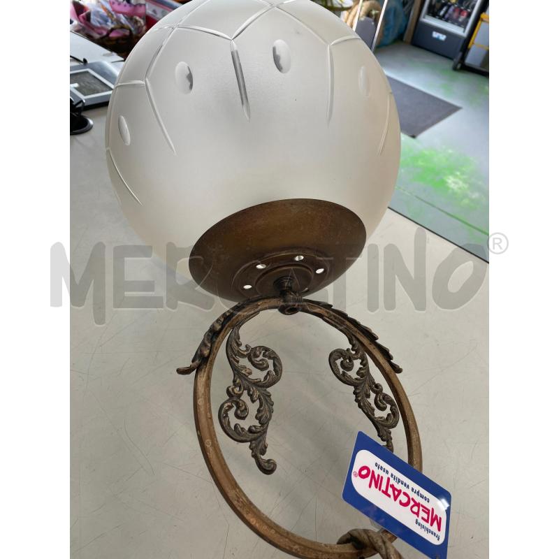 LAMPADARIO BOCCIA FERRO BATTUTO  | Mercatino dell'Usato Chivasso 1