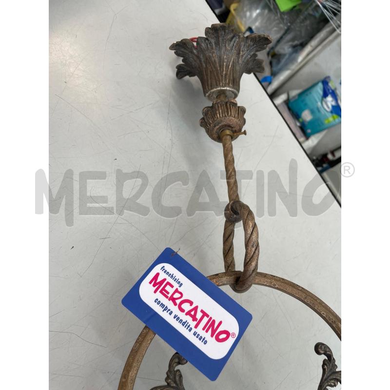 LAMPADARIO BOCCIA FERRO BATTUTO  | Mercatino dell'Usato Chivasso 3