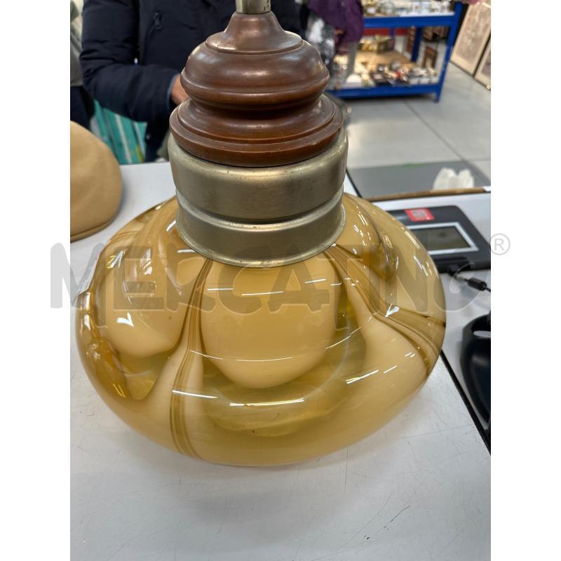 LAMPADARIO CAMPANA AMBRATO MURANESE | Mercatino dell'Usato Chivasso 1