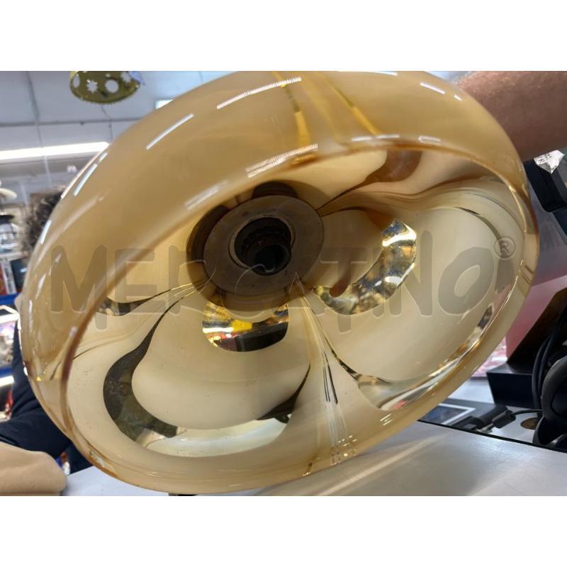 LAMPADARIO CAMPANA AMBRATO MURANESE | Mercatino dell'Usato Chivasso 2