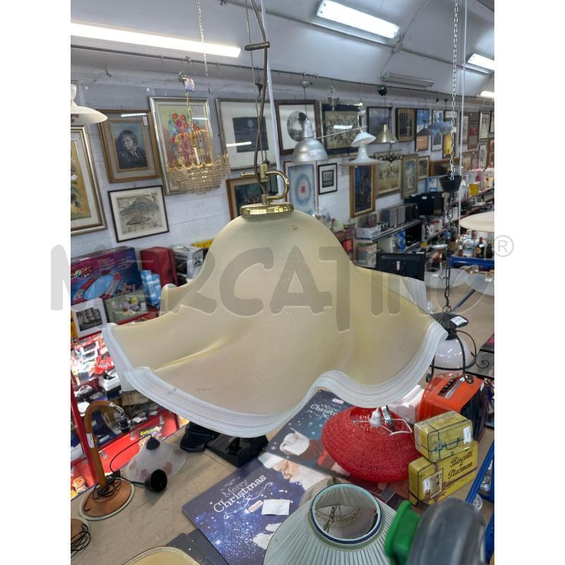 LAMPADARIO FAZZOLETTO MURANO ATTACCO OTTONE  | Mercatino dell'Usato Chivasso 1