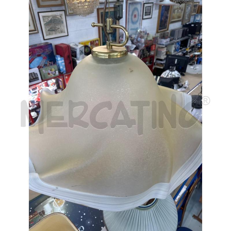 LAMPADARIO FAZZOLETTO MURANO ATTACCO OTTONE  | Mercatino dell'Usato Chivasso 2