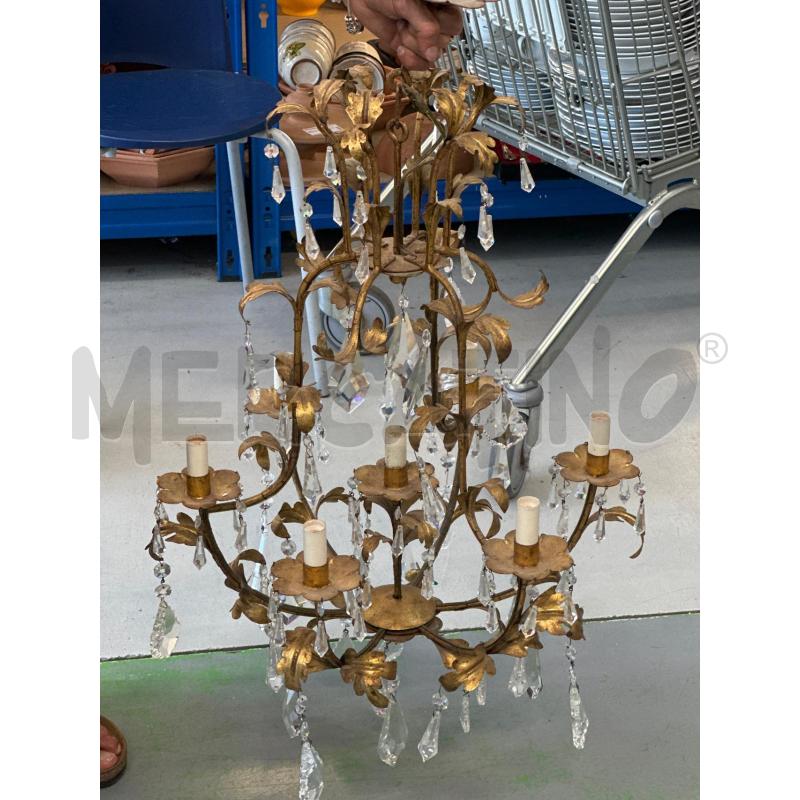 LAMPADARIO GOCCIA OTTONATO | Mercatino dell'Usato Chivasso 1