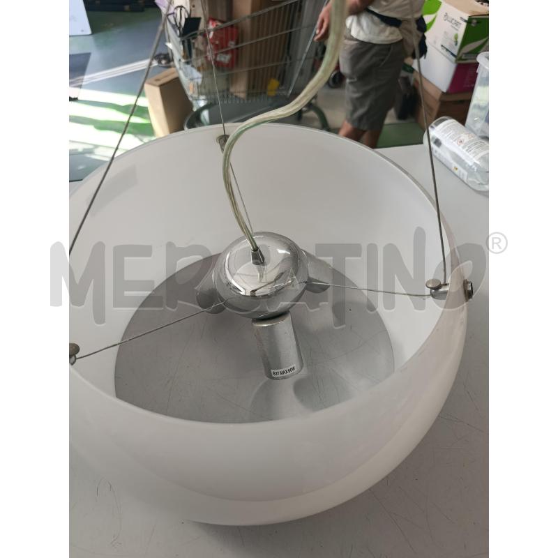 LAMPADARIO VETRO CILINDRICO 3 PUNTI LUCE  | Mercatino dell'Usato Chivasso 2
