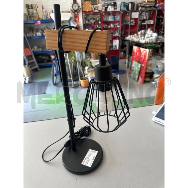 LAMPADA LEROY MERLIN LEGNO NERO  | Mercatino dell'Usato Chivasso 1