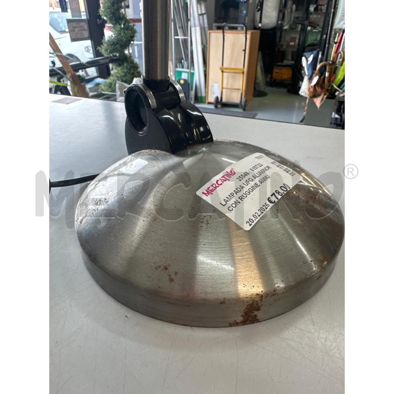 LAMPADA UFO ALUMINOR CON RUGGINE ANNU 70 CROMO | Mercatino dell'Usato Chivasso 2