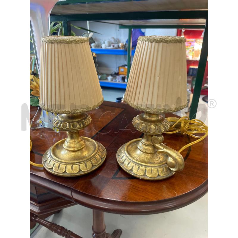 LAMPADE PZ 2 DORATE CANDELIERE | Mercatino dell'Usato Chivasso 1