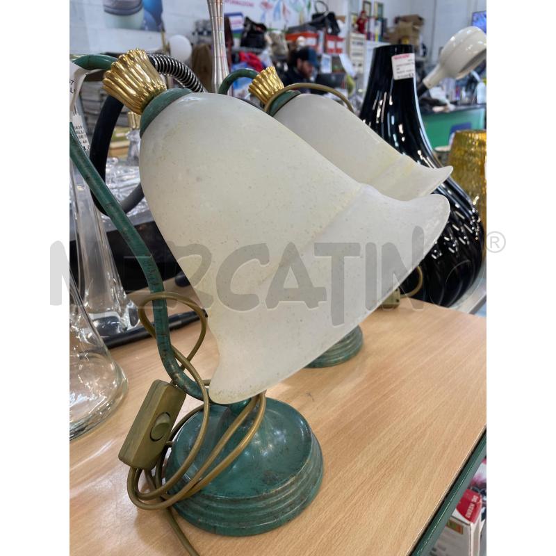 LAMPADE PZ 2 METALLO ANTICHIZZATO VERDE  | Mercatino dell'Usato Chivasso 2