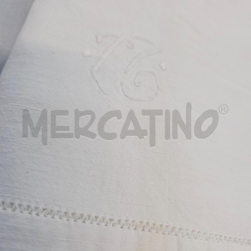 LENZUOLO MATRIMONIALE IN LINO RICAMO | Mercatino dell'Usato Chivasso 2