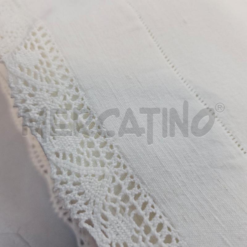 LENZUOLO MATRIMONIALE IN PURO LINO BORDO PIZZO | Mercatino dell'Usato Chivasso 2