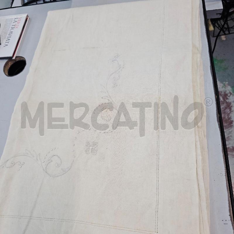 LENZUOLO MATRIMONIALE IN PURO LINO RICAMO A MANO | Mercatino dell'Usato Chivasso 1