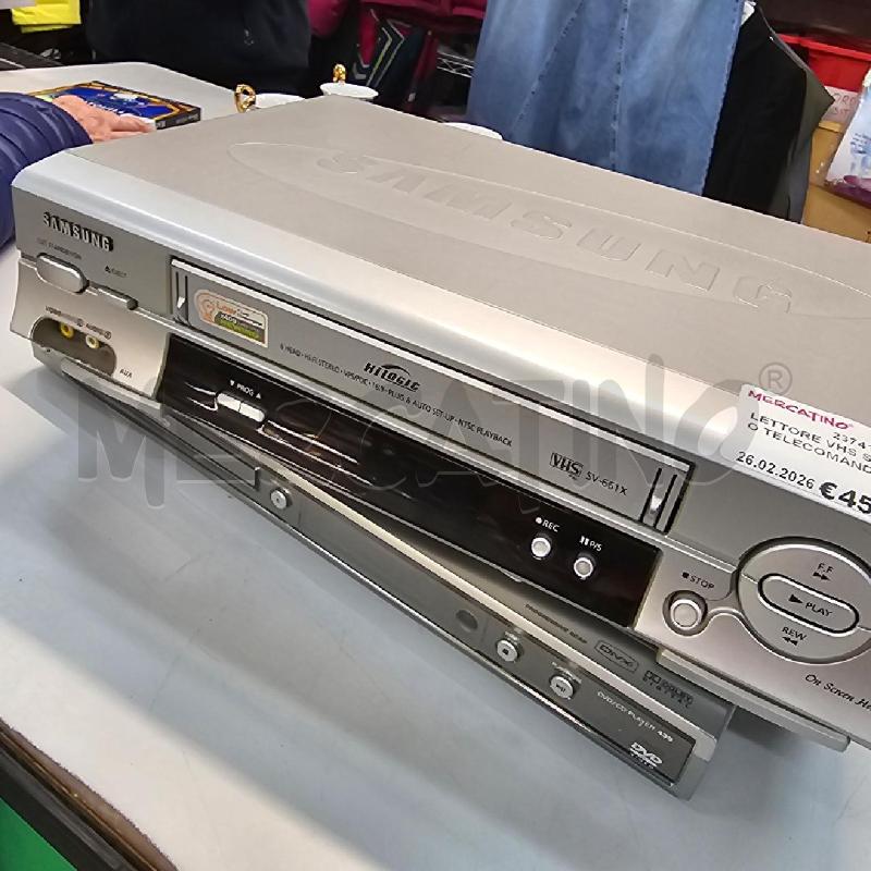 LETTORE VHS SAMSUNG NO TELECOMANDO  | Mercatino dell'Usato Chivasso 1