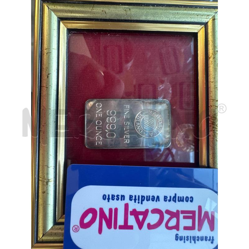 LINGOTTO ONE OUNCE 999 (31,10) | Mercatino dell'Usato Chivasso 1
