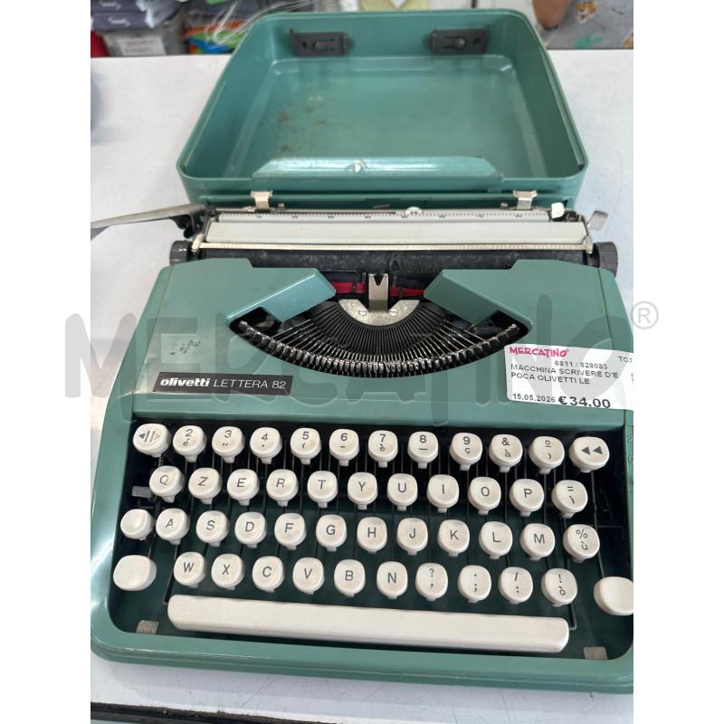 MACCHINA SCRIVERE D'EPOCA OLIVETTI LETTERA 82 | Mercatino dell'Usato Chivasso 1