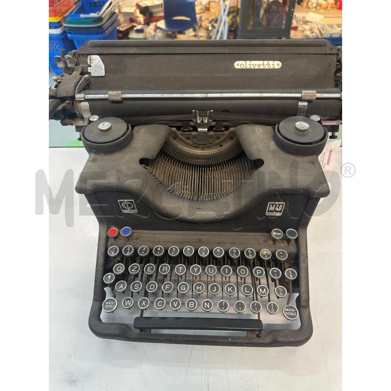 MACCHINA SCRIVERE D'EPOCA OLIVETTI M 40 | Mercatino dell'Usato Chivasso 1
