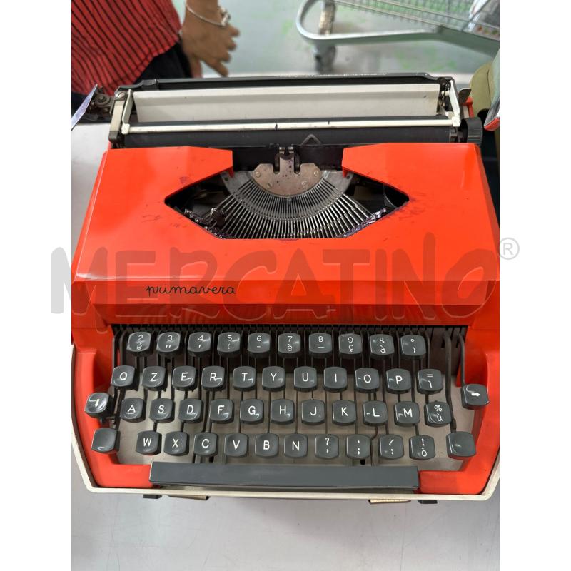 MACCHINA SCRIVERE PRIMAVERA ANNI 70 ARANCIO  | Mercatino dell'Usato Chivasso 1