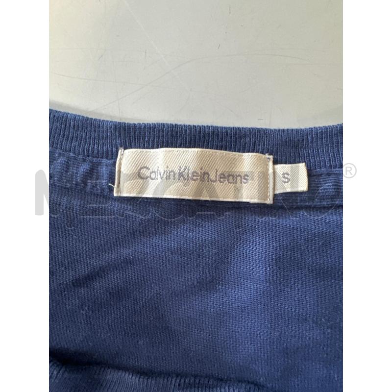 MAGLIA DONNA BLU CALVIN KLEIN MANICO LUNGA  | Mercatino dell'Usato Chivasso 2