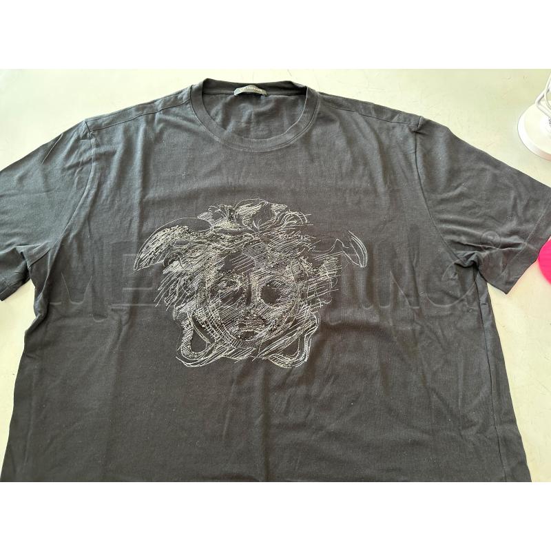 MAGLIETTA UOMO VERSACE NERA STRASS  | Mercatino dell'Usato Chivasso 1