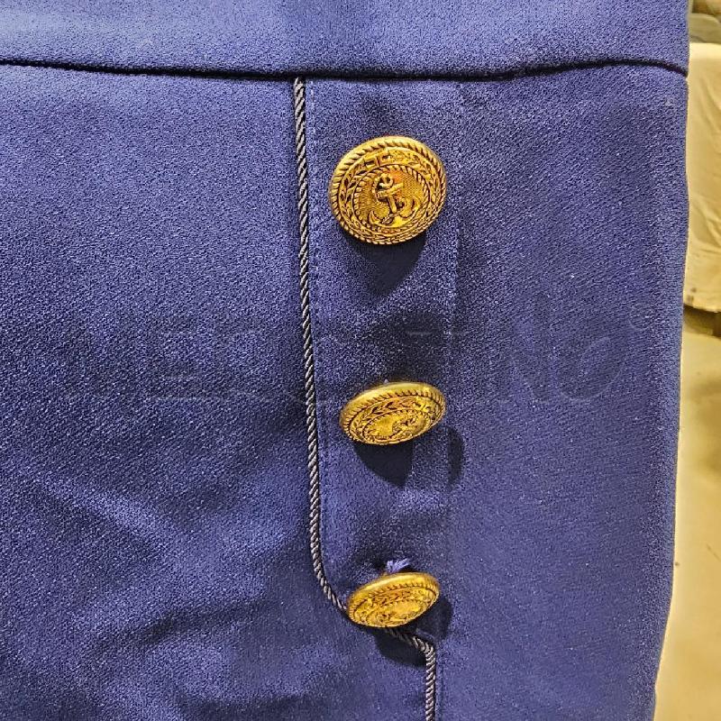 MINIGONNA ELISABETTA FRANCHI BLU BOTTONI ANCORE | Mercatino dell'Usato Chivasso 2