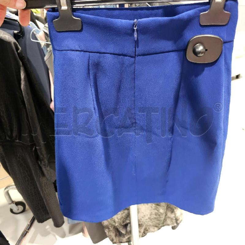 MINIGONNA ELISABETTA FRANCHI BLU BOTTONI ANCORE | Mercatino dell'Usato Chivasso 3