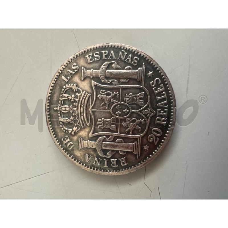 MONETA 20 REALES 1859 | Mercatino dell'Usato Chivasso 2