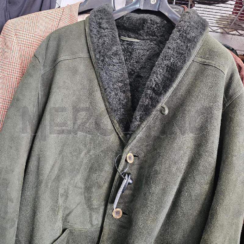 MONTONE UOMO SHERLING VERDE PELLICCIOTTO | Mercatino dell'Usato Chivasso 2