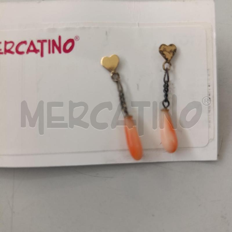 ORECCHINI COLOR SALMONE ARG. | Mercatino dell'Usato Chivasso 1