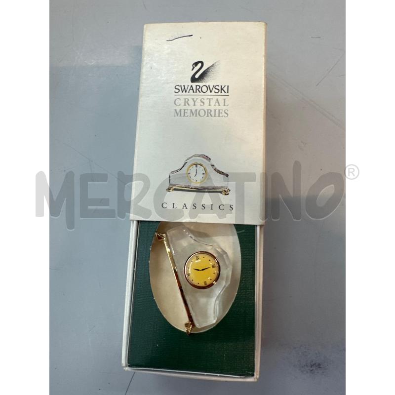 OROLOGIO DA CAMINO MINIATURA SWAROVSKI CRISTAL MEMORIES SCATOLATO  | Mercatino dell'Usato Chivasso 1