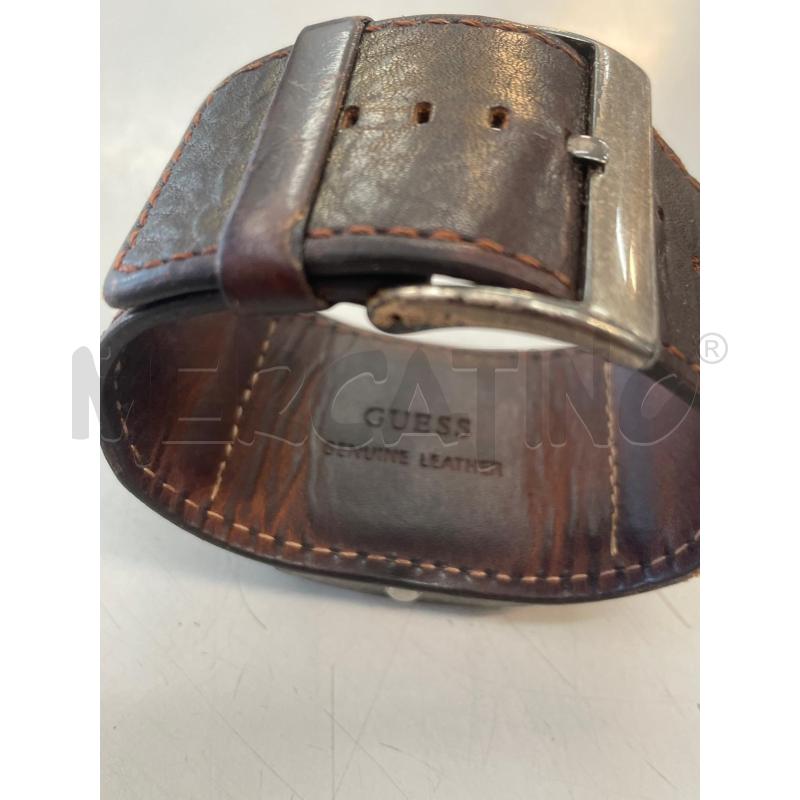 OROLOGIO DA POLSO GUESS CINTURINO MARR PELLE | Mercatino dell'Usato Chivasso 2